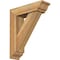 Ekena Millwork Traditional Traditional Rough Sawn Bracket w/ Offset Brace, Western Red Cedar, 6"W x 20"D x 24"H BKT0604X20X24TRA01RWR - alternate 1